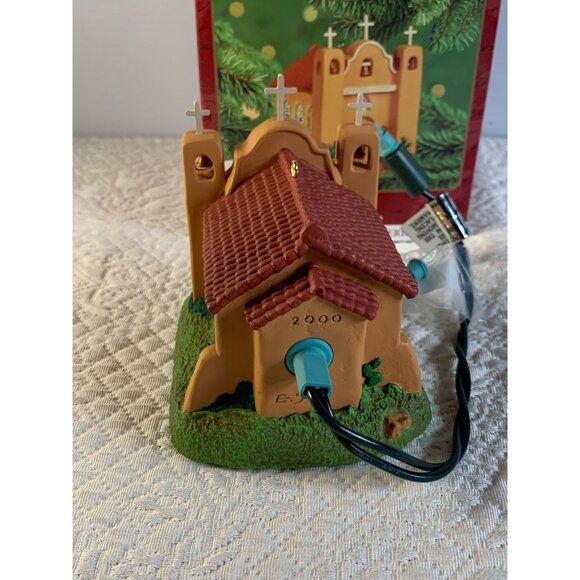 Hallmark Adobe Church Candlelight Services Magic Light keepsake ornament with bo - Picture 10 of 13